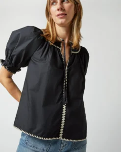 ULLA JOHNSON Ruby Top In Noir -ULLA JOHNSON || Joseph || A.P.C. Sales Store S72848 1463