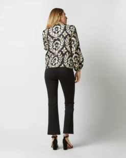 Charming Top In Ghirlanda Black Silk Twill -ULLA JOHNSON || Joseph || A.P.C. Sales Store S72952 1535