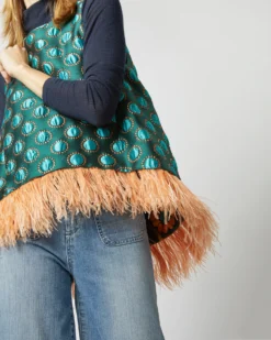 La Scala Top In Winter Sun Emerald Jacquard -ULLA JOHNSON || Joseph || A.P.C. Sales Store S72960 1115