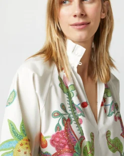 Cerere Blouse In Grenadilla Off White Cotton Popeline -ULLA JOHNSON || Joseph || A.P.C. Sales Store S72962 1669