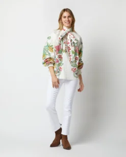 Cerere Blouse In Grenadilla Off White Cotton Popeline -ULLA JOHNSON || Joseph || A.P.C. Sales Store S72962 1693