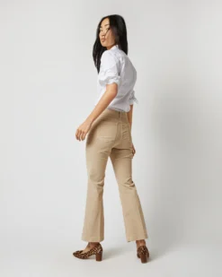 Kendall Flare 5-Pocket Pant In Stone Stretch Cord -ULLA JOHNSON || Joseph || A.P.C. Sales Store s71625 5497