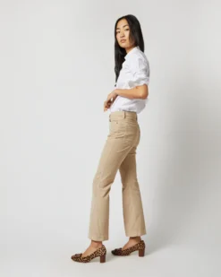 Kendall Flare 5-Pocket Pant In Stone Stretch Cord -ULLA JOHNSON || Joseph || A.P.C. Sales Store s71625 5499